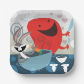 バグBUNNY™とゴッサマーお洒落の食事の準備 ペーパープレート (正面)