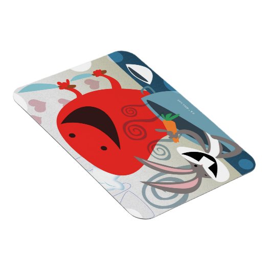 バグBUNNY™とゴッサマーお洒落の食事の準備 マグネット (右側)