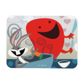 バグBUNNY™とゴッサマーお洒落の食事の準備 マグネット (横)