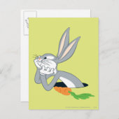 バグBUNNY™とニンジン ポストカード (正面/裏面)