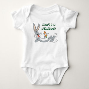 バグBUNNY™の食べニンジン横 ベビーボディスーツ