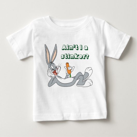 バグBUNNY™の食べニンジン横 ベビーTシャツ (正面)