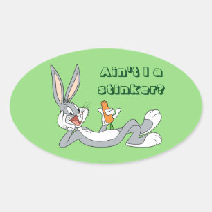 バグBUNNY™の食べニンジン横 楕円形シール