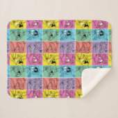 バグBUNNY™カラーブロック式 シェルパブランケット (正面(横))