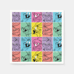 バグBUNNY™カラーブロック式 スタンダードカクテルナプキン