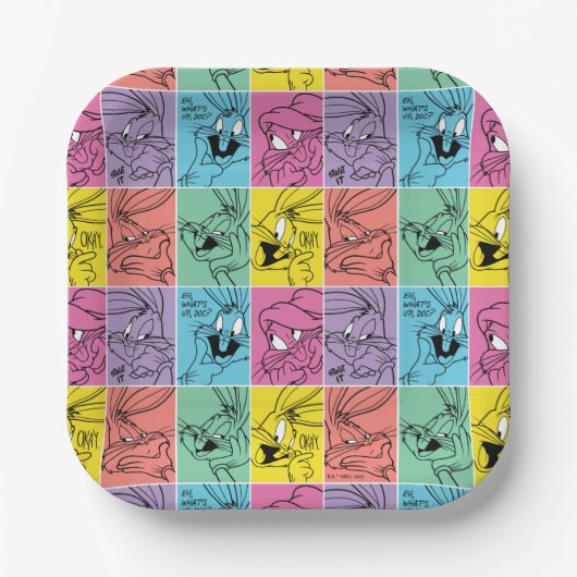 バグBUNNY™カラーブロック式 ペーパープレート (正面)