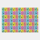 バグBUNNY™カラーブロック式 ラッピングペーパーシート (正面2)