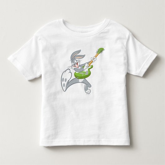 バグBUNNY™ギターのロッキング トドラーTシャツ (正面)