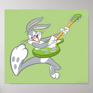 バグBUNNY™ギターのロッキング ポスター