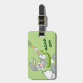 バグBUNNY™ギターのロッキング ラゲッジタグ (正面縦)