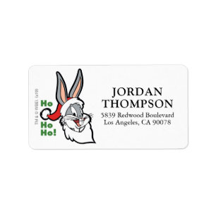 バグBUNNY™サンタ「ホホホホ！」 ラベル