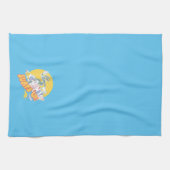 バグBUNNY™ – サーフアップ！ キッチンタオル (横)