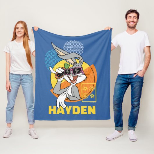 バグBUNNY™シンガポール休暇グラフィック フリースブランケット (インサイチュ)