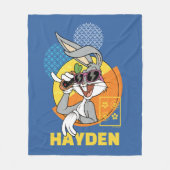 バグBUNNY™シンガポール休暇グラフィック フリースブランケット (正面)