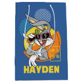 バグBUNNY™シンガポール休暇グラフィック ミディアムペーパーバッグ (正面)