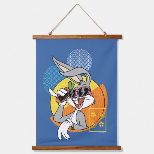 バグBUNNY™シンガポール休暇グラフィック 吊り下げ型タペストリー (正面)