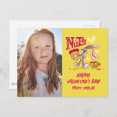 バグBUNNY™ナッツ |バレンタインデー ポストカード (正面/裏面)