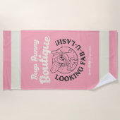 バグBUNNY™ブティック – Fab-U-Lashを探して！ ビーチタオル (正面)