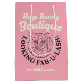 バグBUNNY™ブティック – Fab-U-Lashを探して！ ミディアムペーパーバッグ (裏面)