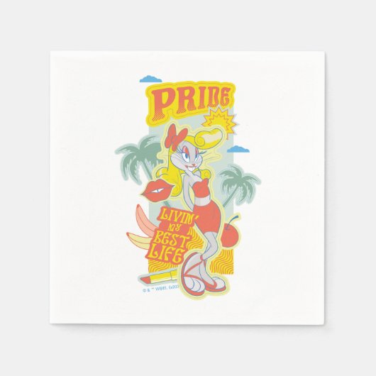 バグBUNNY™プライド- Livin' My 最高の Life スタンダードカクテルナプキン (正面)
