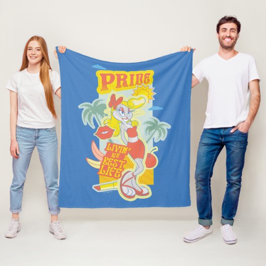 バグBUNNY™プライド- Livin' My 最高の Life フリースブランケット (インサイチュ)