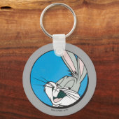 バグBUNNY™レトロブルーパッチ キーホルダー (正面)