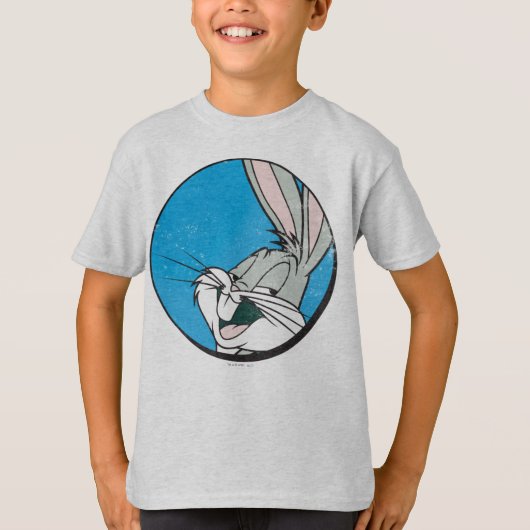 バグBUNNY™レトロブルーパッチ Tシャツ (正面)