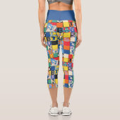 バグBUNNY™名カラフル前と顔市松模様に カプリレギンス (裏面)