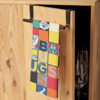 バグBUNNY™名カラフル前と顔市松模様に