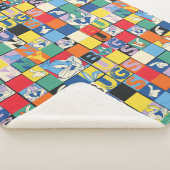 バグBUNNY™名カラフル前と顔市松模様に シェルパブランケット (3/4)