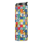 バグBUNNY™名カラフル前と顔市松模様に タンブラー (回転左)