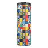 バグBUNNY™名カラフル前と顔市松模様に タンブラー (裏面)