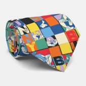 バグBUNNY™名カラフル前と顔市松模様に ネクタイ (ロール)