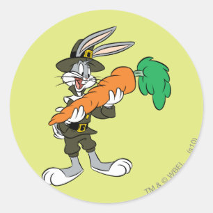 バグBUNNY™巡礼感謝ニンジン ラウンドシール