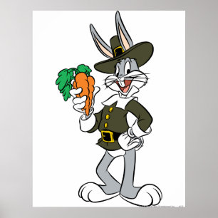バグBUNNY™巡礼者の感謝祭 ポスター