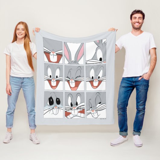 バグBUNNY™式ブロック フリースブランケット (インサイチュ)