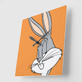 バグBUNNY™横目 スクエア壁時計 (傾斜)