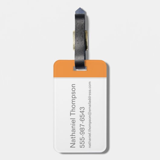 バグBUNNY™横目 ラゲッジタグ (裏面縦)