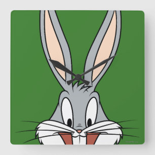 バグBUNNY™笑顔顔 スクエア壁時計