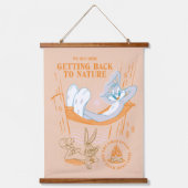 バグBUNNY™自然に戻る 吊り下げ型タペストリー (正面)