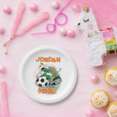 バグBUNNY™蹴るサッカーゴール ペーパープレート (パーティー)