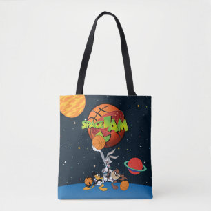 バグBUNNY™、DAFFY DUCK™、およびTAZ™宇宙ジャム™ロゴ トートバッグ