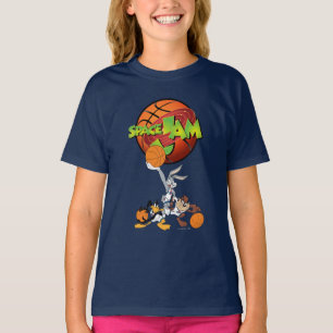 バグBUNNY™、DAFFY DUCK™、およびTAZ™宇宙JAM™ロゴ Tシャツ