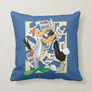 バグBUNNY™ & DAFFY DUCK™狩りシーズン準備完了 クッション