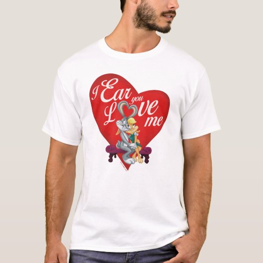 バグBUNNY™ & Lola Bunny - I Ear You Love Me Tシャツ (正面)