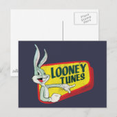 バグBUNNY™ LOONEY TUNES™レトロパッチ ポストカード (正面/裏面)