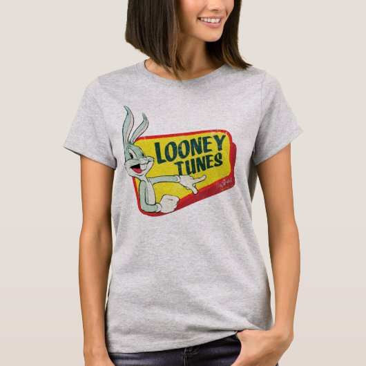 バグBUNNY™ LOONEY TUNES™レトロパッチ Tシャツ (正面)