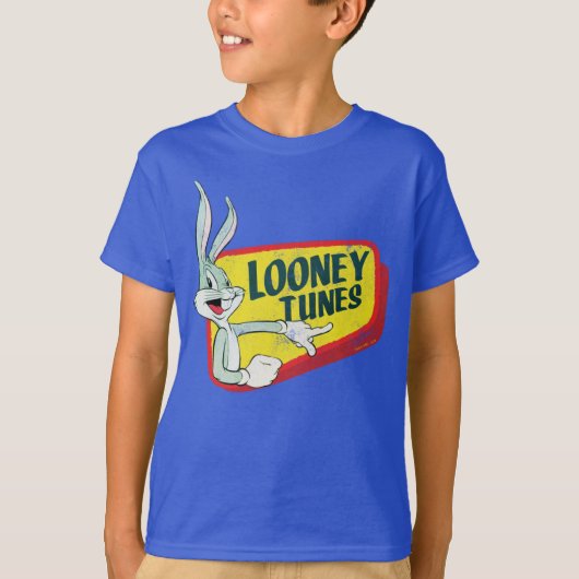 バグBUNNY™ LOONEY TUNES™レトロパッチ Tシャツ (正面)