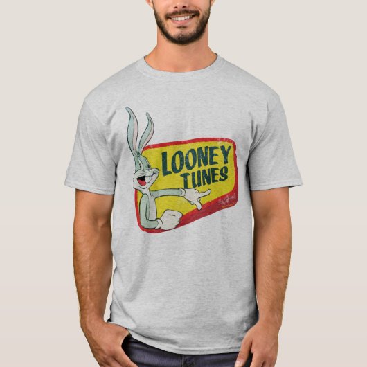 バグBUNNY™ LOONEY TUNES™レトロパッチ Tシャツ (正面)