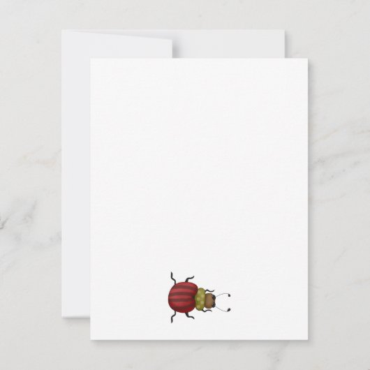 バグ'n'開花· Beetle 招待状 (裏面)